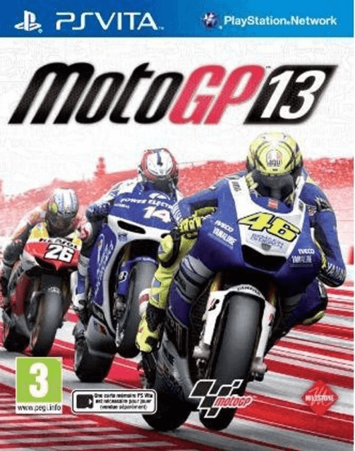 MotoGP 13 box art for Playstation Vita